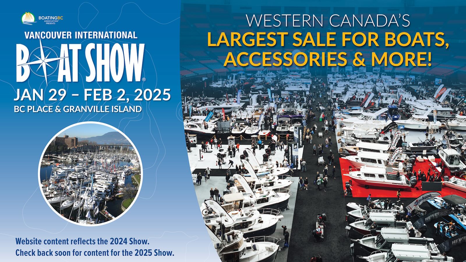Vancouver International Boat Show Jan.29 – Feb. 2, 2025